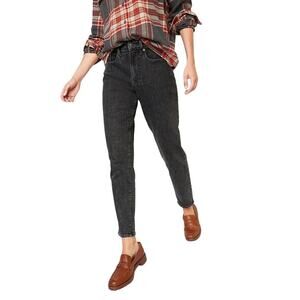 Old‎ Navy Women's O.G. Straight High Rise Secret Slim Pockets Washed Black 4